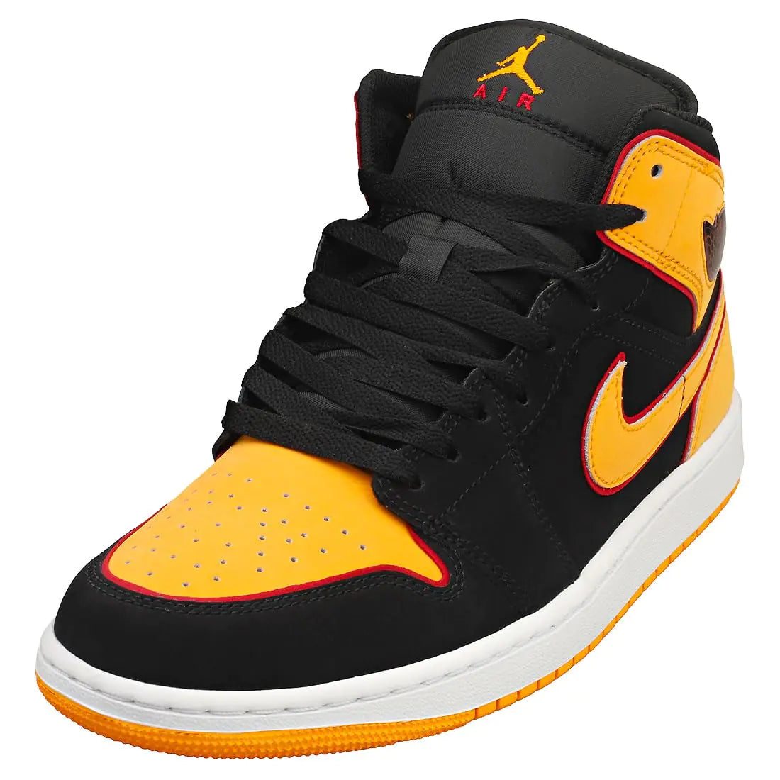 Jordan Mens Air 1 Mid SE Black/Vivid Orange (FJ4923 008) - 8.5